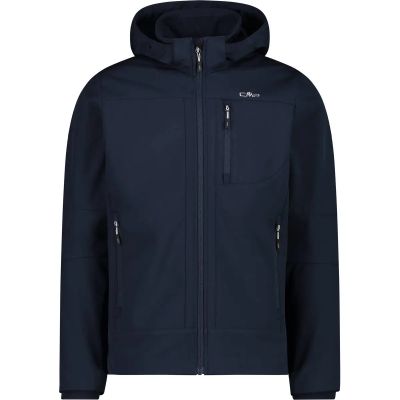 Herren Funktionsjacke Herren Softshelljacke mit Kapuze Men Softshell Jacket Zip Hood in blau