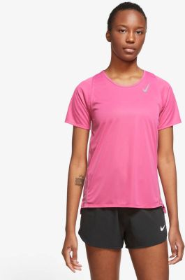 NIKE Damen T-Shirt Dri-FIT Race in pink