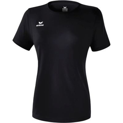 Damen Funktions Teamsport T-Shirt in schwarz