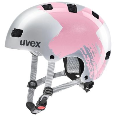 uvex kid 3 silver-rosé 51-55 in grau