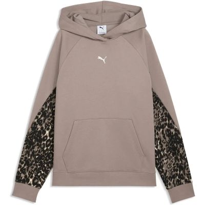 Damen Kapuzensweat SPORT ANIMAL Standard Hoodie FL in grau