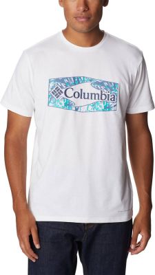 COLUMBIA Herren Shirt Men's Sun Trek Short Sleeve Graphic in weiß