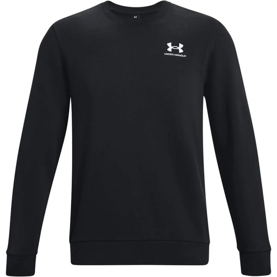 Under Armour Herren Schwarz Sweatshirt Essential Fleece Crew Mittel - Image 5