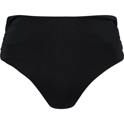 Damen Bikinihose Solid High Waist Briefs in schwarz