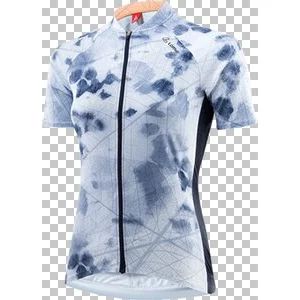 W BIKE JERSEY FZ LEAF HOTBOND® in blau