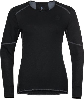 ODLO Damen Funktionsunterhemd "Active Warm-Eco Baselayer-Top" Langarm in schwarz