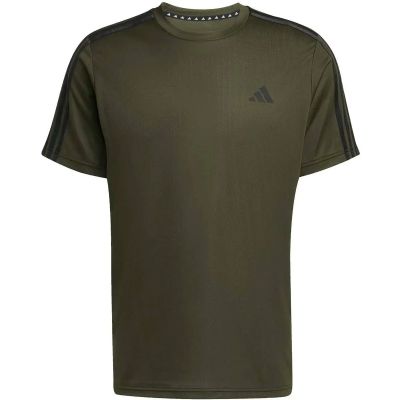 Herren Shirt Train Essentials 3-Streifen Training in grau