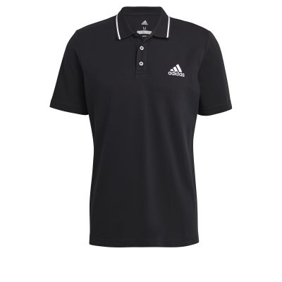 adidas Herren AEROREADY Essentials Piqué Small Logo Poloshirt in schwarz