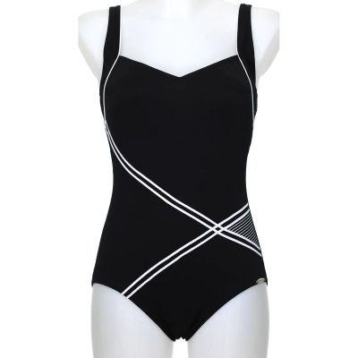 Damen Badeanzug in schwarz