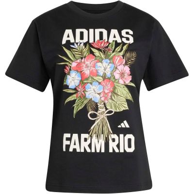 Damen Shirt x FARM RIO GRAFIK in schwarz