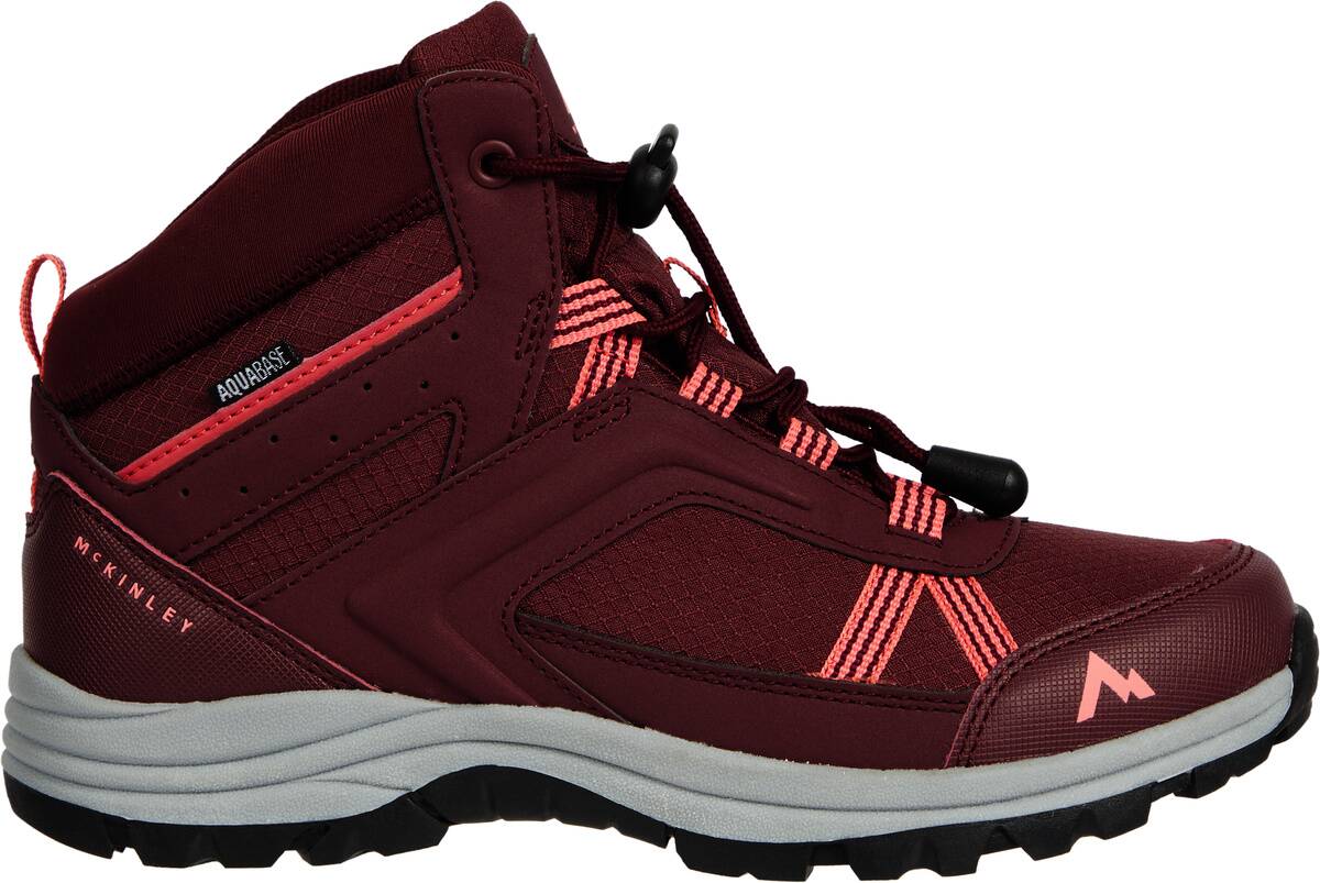 II MID - 422030 Trekkingstiefel 902 WINE/CHARCOAL/RE J Multifunktionsschuhe - Artikelnummer: McKINLEY AQB RED Maine - Kinder