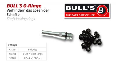 BULL´S O-Ringe in grau