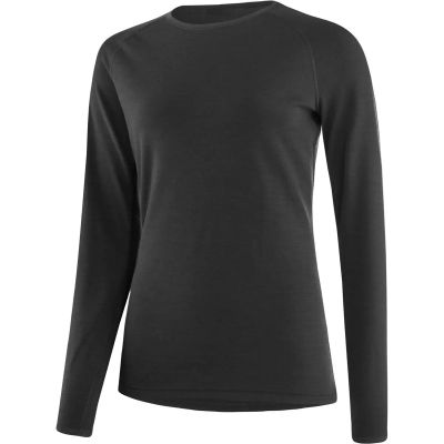 Damen Unterhemd W SHIRT L/S TRANSTEX MERINO in schwarz