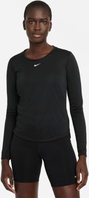 NIKE Damen Sweatshirt Dri-FIT One in schwarz