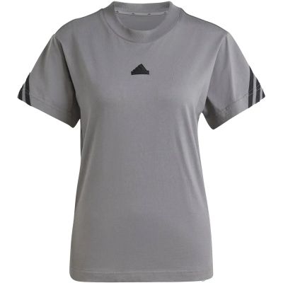 Damen Shirt Future Icons 3-Streifen in grau