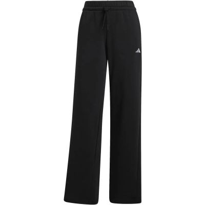 Damen Hose Essentials Small Logo Feel Cozy Open-Hem in schwarz