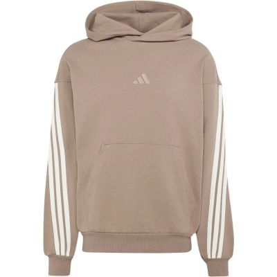 Herren Kapuzensweat Kit 3-Streifen in braun