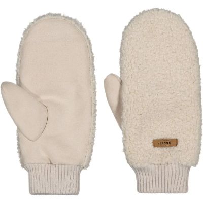 Damen Handschuhe Teddy Mitts in weiß
