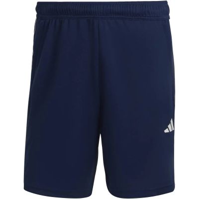 Herren Shorts Train Essentials Piqué 3-Streifen in blau