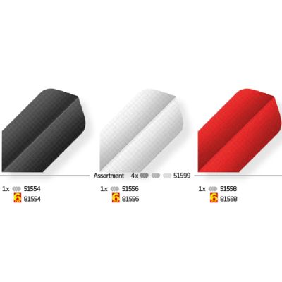 BULL´S BULL`S Nylon Flights Sortiment 554/556/558 in silber/hellgrau