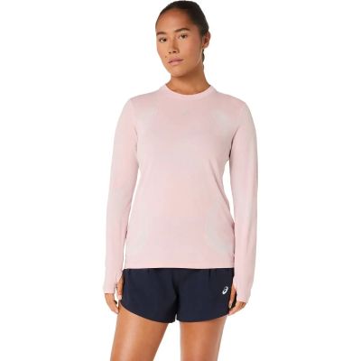 Damen T-Shirt ROAD SEAMLESS LS TOP in pink