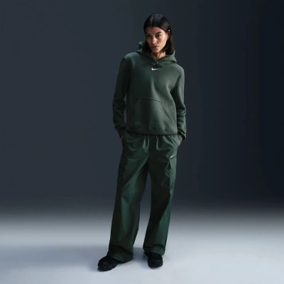 Nike W Nsw Phnx Flc Std Po Hoodie - vintage green/sail in 338 vintage green/sail