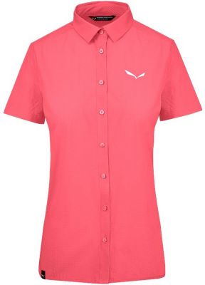SALEWA Damen Hemd PUEZ MINICHECK2 DRY S/S SRT in pink