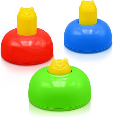 SCHILDKRÖT Playzone-Fit Wack-A-Tag Set, 3er Set, vielseitiges Reaktionsspiel für Kinder, schult spielerisch Reaktionsvermögen und -Geschwindigkeit sowie die Auge-Hand-Koordination, 980083 in bunt