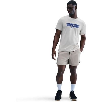 Herren Shirt M NK DF TEE WINNING in grau