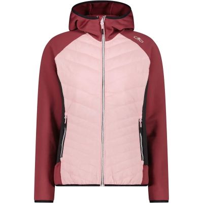 Damen Kapuzensweat WOMAN JACKET HYBRID FIX HOOD in pink