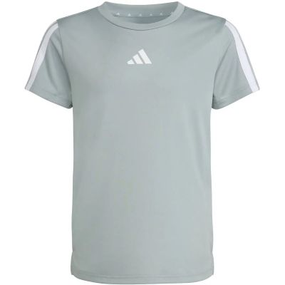 Kinder Shirt Training Essentials 3-Streifen in silber