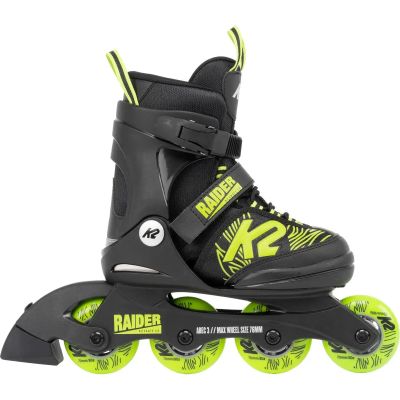 Kinder Inlineskates RAIDER black_lime in schwarz