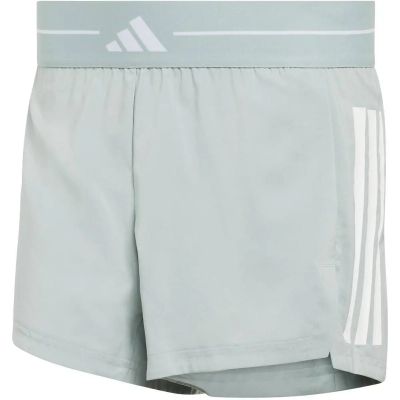 Damen Shorts Hyperglam 3-Streifen Woven in silber