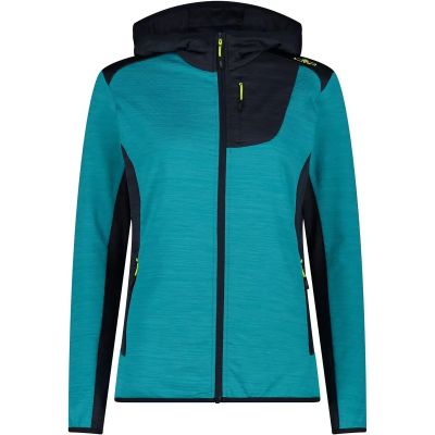 Damen Kapuzensweat WOMAN JACKET FIX HOOD in blau