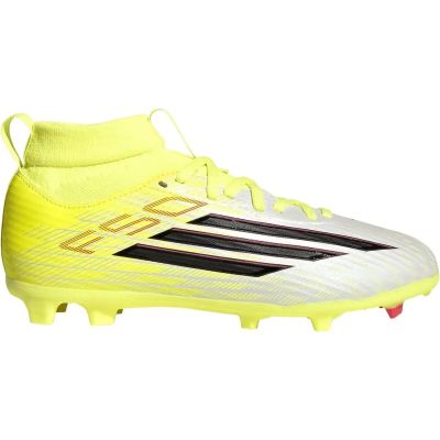 Kinder Fussball-Rasenschuhe F50 LEAGUE Mid FG/MG in gelb