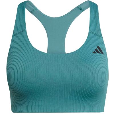 Damen BH Powerimpact Rib Medium Support Training in blau