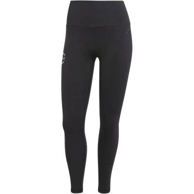 Damen Tight Signature Graphic Print High-Waisted in schwarz