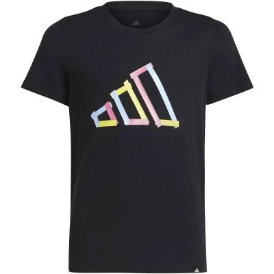 Kinder Shirt Tech Logo Graphic Kids in schwarz