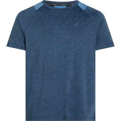 Herren T-Shirt Ailo SS M in 922 melange/blue dark/na