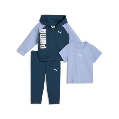 MINICATS Tee Hooded FZ and Pants Set TR INF in grau