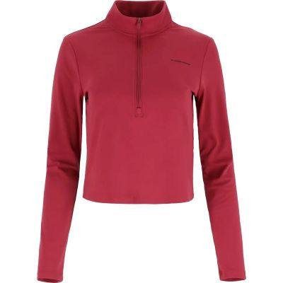 Damen Kapuzensweat MOTION 1/2 ZIP in rot