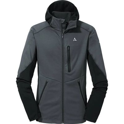 SCHÖFFEL Herren Unterjacke Fleece Hoody Lodron M in grau