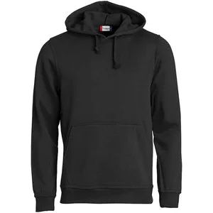 Herren Kapuzensweat Basic Hoody in schwarz