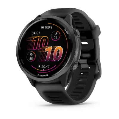 GARMIN Forerunner® 570 - 47mm Schwarz/Schiefergrau Aluminium in - schwarz/schiefergrau