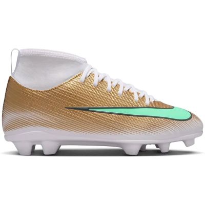 Kinder Fussball-Rasenschuhe Mercurial Superfly 11 Club „Kylian Mbappé“ in silber