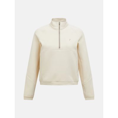 W Sportstech Half Zip-SAND FOG in beige