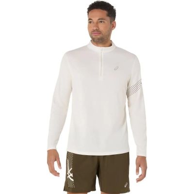 Herren T-Shirt ICON LS 1/2 ZIP in braun