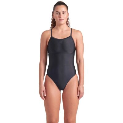 Damen Schwimmanzug SWIMSUIT LIGHTDROP BACK SOL in schwarz