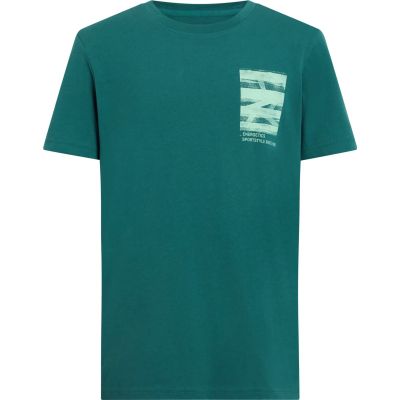 Kinder Shirt Ju.-T-Shirt Kris II SS B in 901 blue petrol/green li