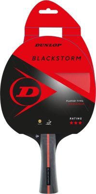 DUNLOP Tischtennis-Schläger BLACKSTORM in schwarz